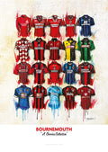 Bournemouth Shirts - A2 Signed Limited Edition Prints collectible from Terry Kneeshaw Art