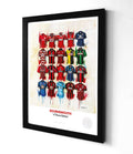 Bournemouth Shirts A3 collectible from Terry Kneeshaw Art