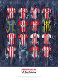 Brentford FC Shirts - A2 Signed Limited Edition Prints collectible from Terry Kneeshaw Art