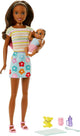 Barbie - Skipper Babysitter (Brunette Doll with Baby Doll)