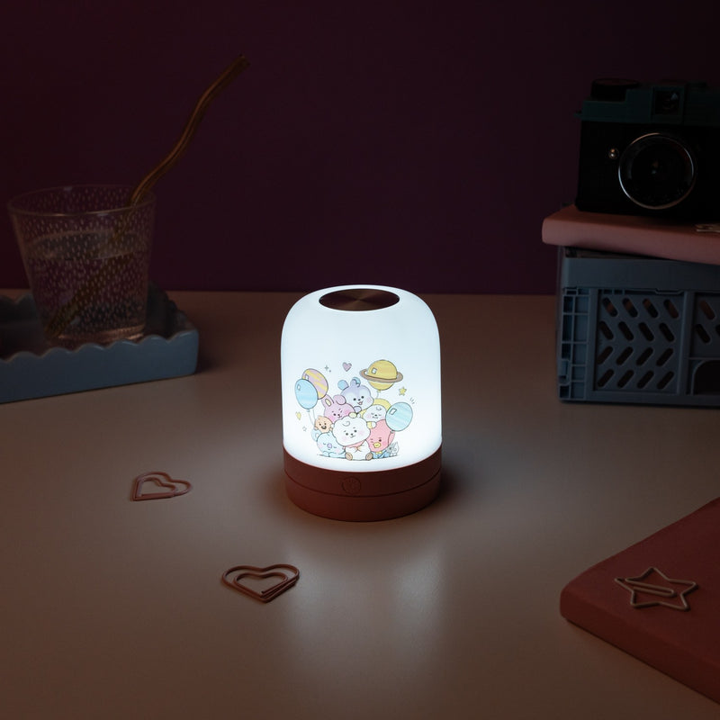BT21 Rechargeable Ambient LED Lamp with Touch Control close up detail
