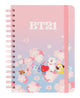 BT21 Cherry Blossom A5 Hardcover Notebook 180 Pages