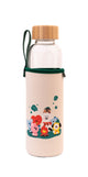 BT21 Glass Water Bottle 500ml with Neoprene Sleeve
