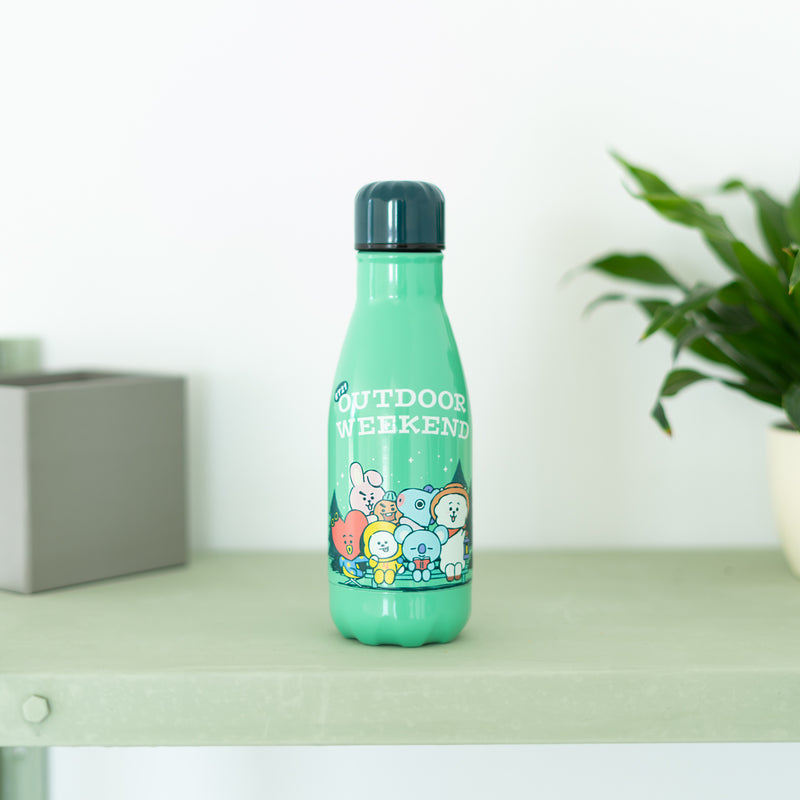 BT21 Stainless Steel Bottle 260ml Hot and Cold close up detail