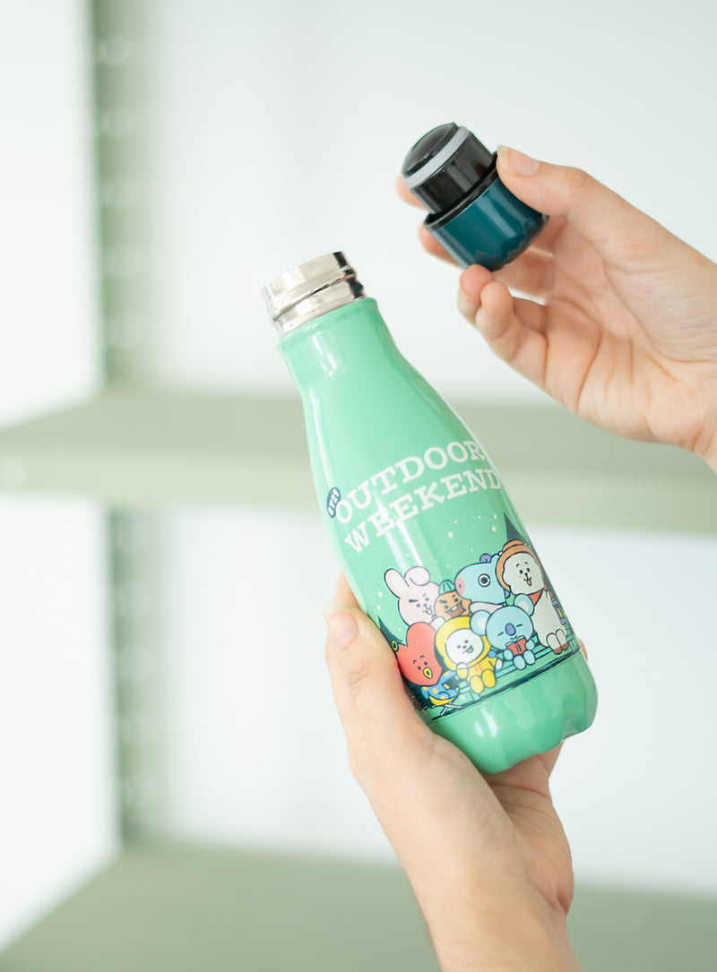 BT21 Stainless Steel Bottle 260ml Hot and Cold packaging view