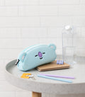 BT21 Koya Plush Pencil Case with Embroidered Details close up detail