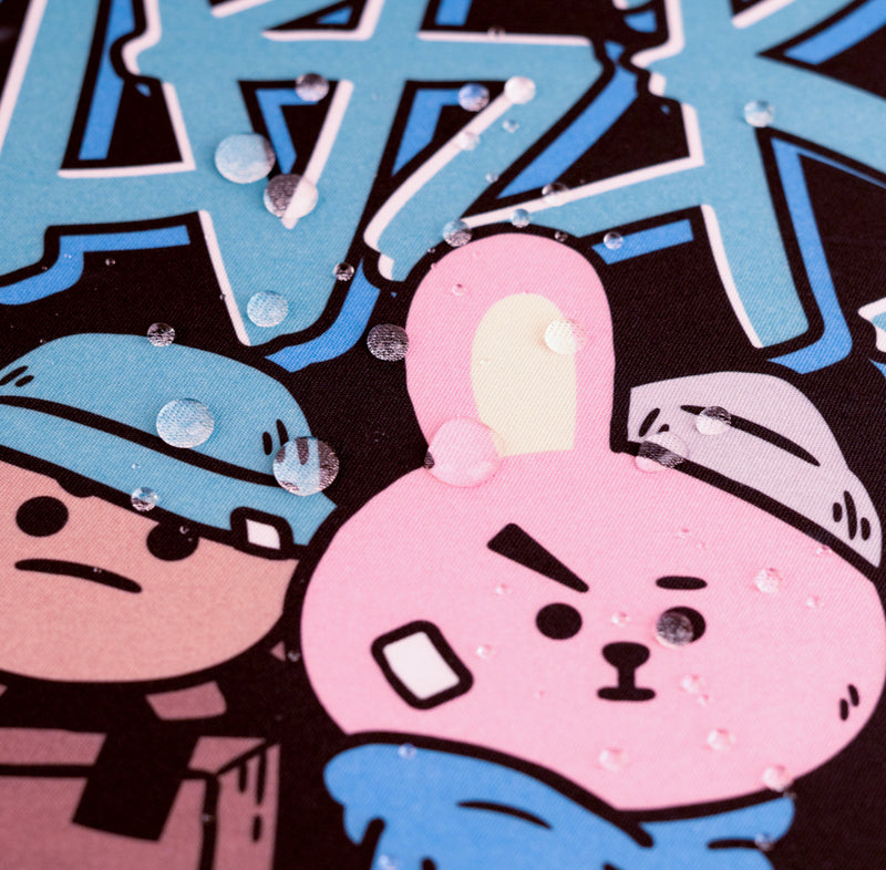 BT21 LED XXL Mouse Mat 90 x 40cm with 14 Lighting Modes close up detail