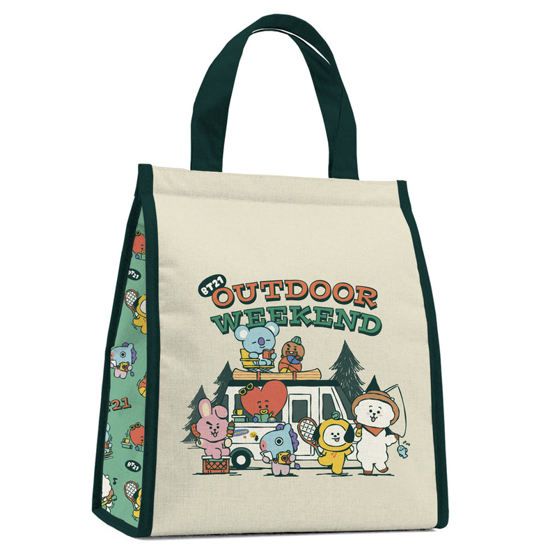 BT21 Lunch Bag with Foil Lining and Bottle Pocket