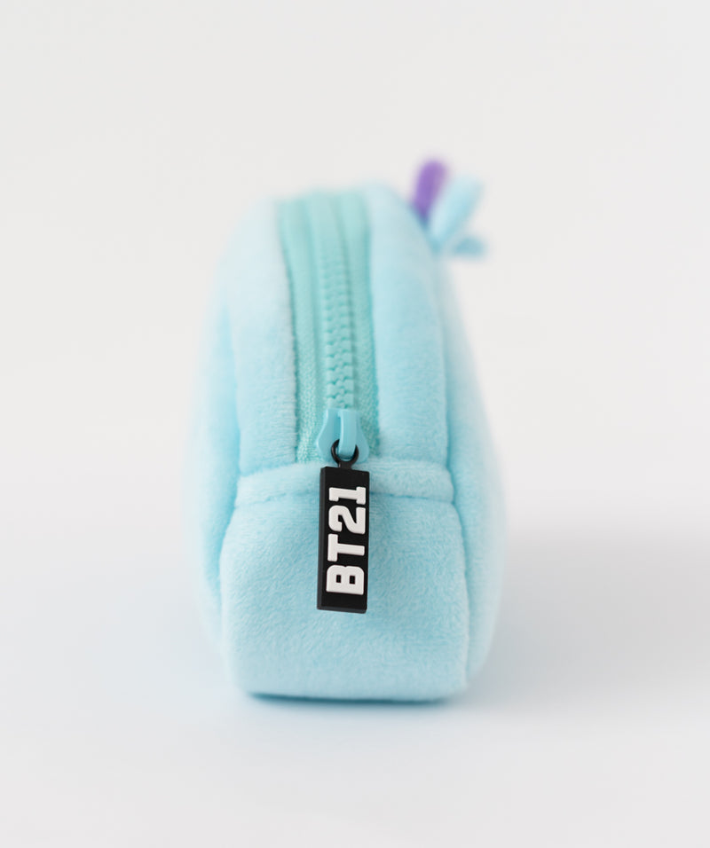 BT21 Mang Plush Pencil Case with Zip 20 x 9 x 5cm side angle