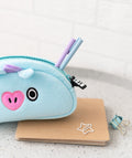 BT21 Mang Plush Pencil Case with Zip 20 x 9 x 5cm packaging view