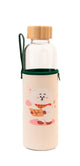 BT21 RJ Glass Water Bottle 500ml with Bamboo Lid
