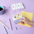 BT21 The Journey Chimmy Pack of 3 A6 Soft Cover Notebooks close up detail