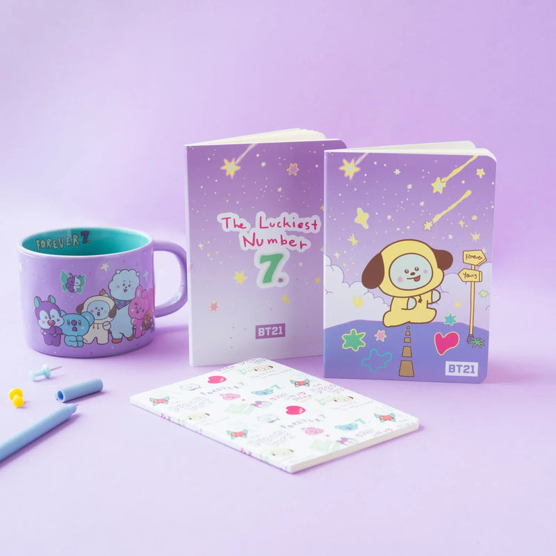 BT21 The Journey Chimmy Pack of 3 A6 Soft Cover Notebooks design detail