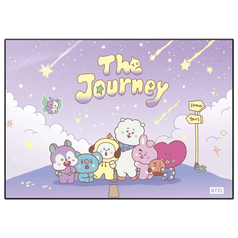 BT21 The Journey Desk Mat 34.5 x 49.5cm Plastic Coated