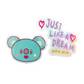BT21 The Journey Koya Vinyl Stickers Pack of 2