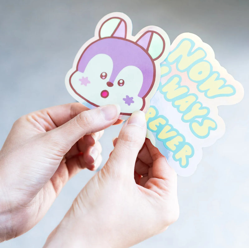 BT21 The Journey Mang Vinyl Stickers Pack of 2 side angle