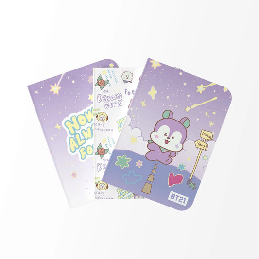 BT21 The Journey Mang Pack of 3 A6 Soft Cover Notebooks