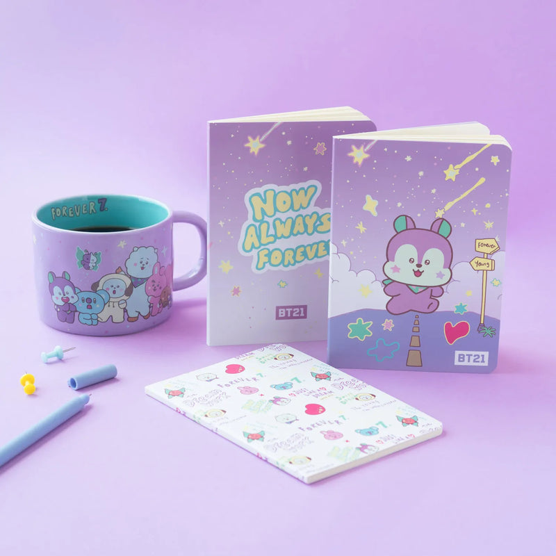 BT21 The Journey Mang Pack of 3 A6 Soft Cover Notebooks design detail