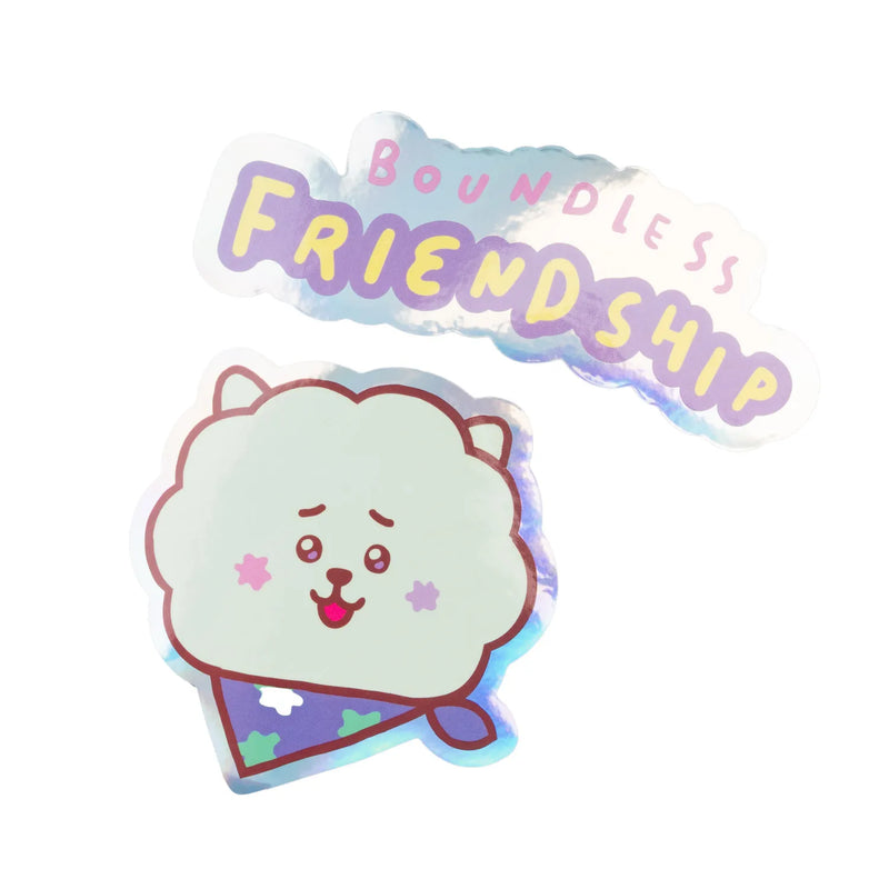 BT21 The Journey RJ Die Cut Vinyl Stickers Pack of 2
