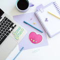 BT21 The Journey Tata Vinyl Stickers Pack of 2 design detail