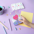 BT21 The Journey Tata Pack of 3 A6 Soft Cover Notebooks close up detail
