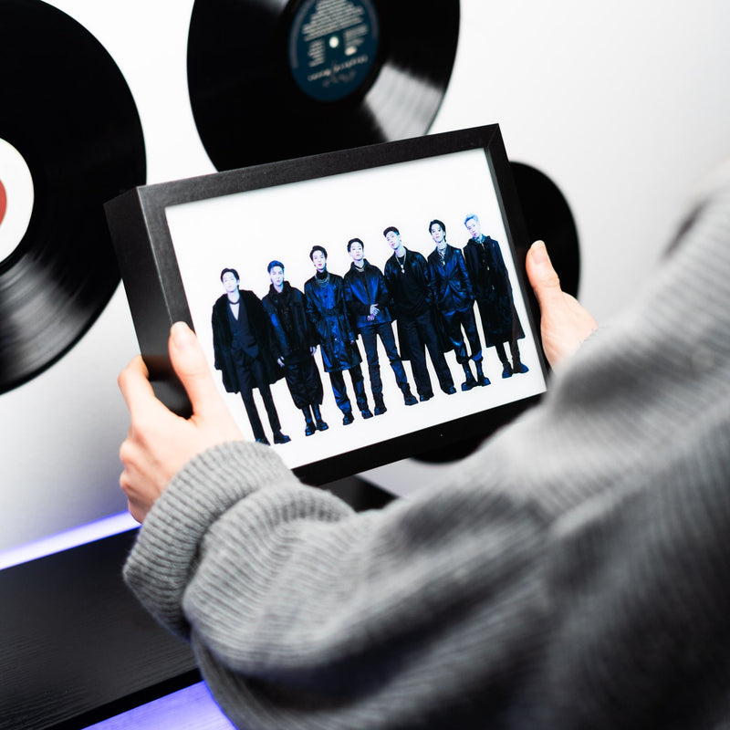 BTS Colour Changing LED Framed Print 20 x 28 cm design detail