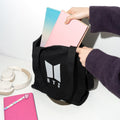 BTS Logo Tote Bag design detail