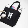 BTS Logo Tote Bag side angle