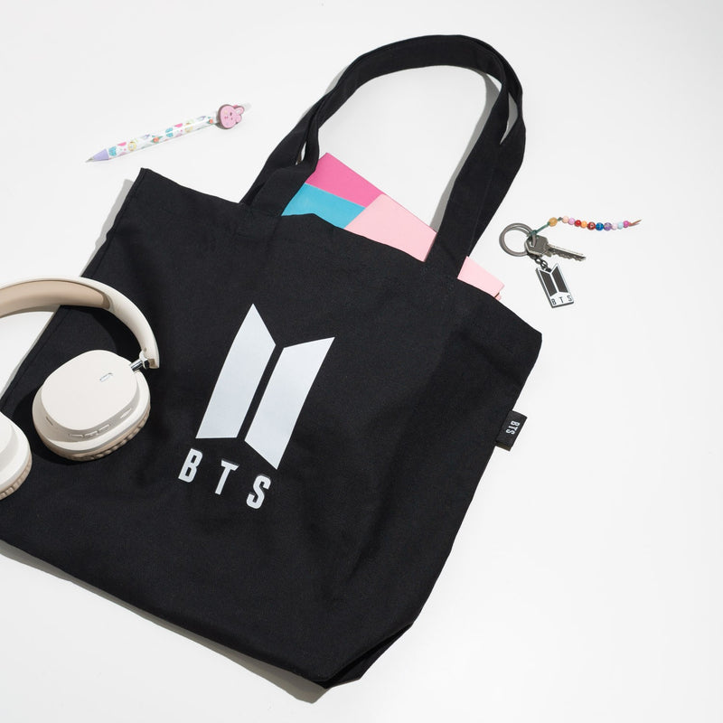 BTS Logo Tote Bag side angle