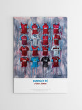 Burnley FC Shirts - A2 Signed Limited Edition Prints, alternate view