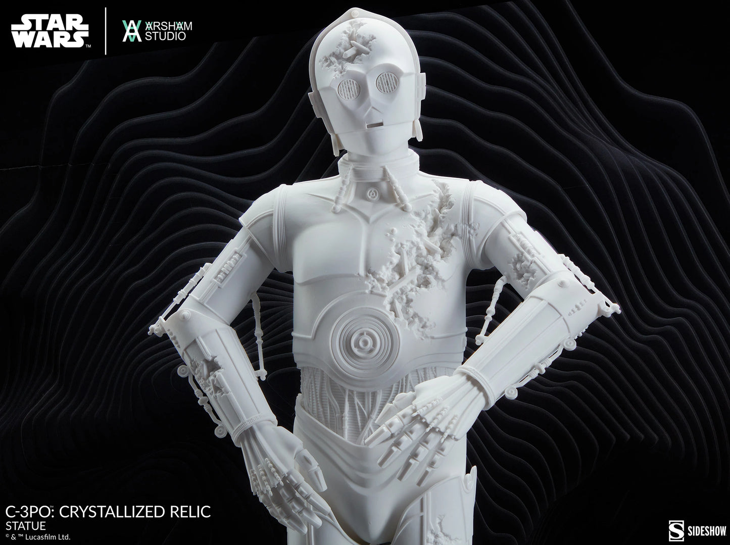 Daniel Arsham Star Wars C-3PO Crystallized Relic Limited Edition Statue