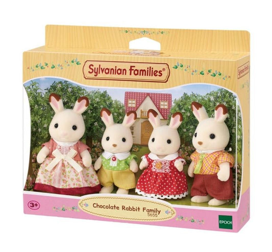 Sylvanian Families Chocolate Rabbit Family Toy Playset for Ages 3 & Up collectible from Curious Minds