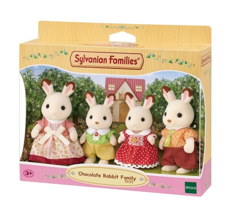 Sylvanian Families Chocolate Rabbit Family Toy Playset for Ages 3 & Up collectible from Curious Minds