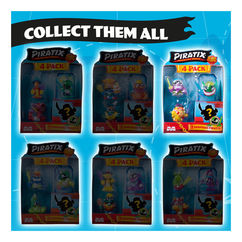 Piratix - Shark Treasure 4 Pack (Case of 6)