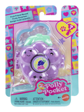 Polly Pocket Doll & Micro Compact, Keychain and Sticker Sheet - Image