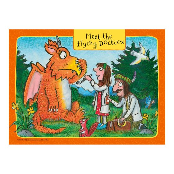 Gruffalo & Friends Zog & FD 4 in a Box Jigsaw Puzzles