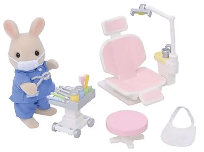 Sylvanian Families Country Dentist Set Toy Playset for Ages 3 and Up, alternate view