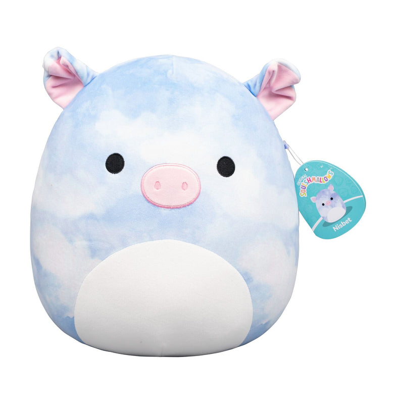 Original Squishmallows 12-Inch Nisbet the Blue Tie Dye Pig - Image
