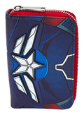 Loungefly - Marvel Captain America Black & White Wallet, close-up detail