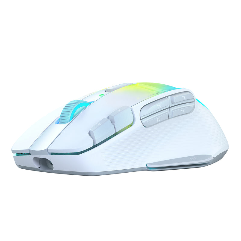Turtle Beach Kone XP Air Wireless Gaming Mouse White for PC side angle