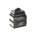 Black Cat Book Stack Oil Burner with Cat