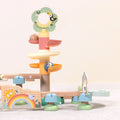 Wooden Ball Drop Track Set