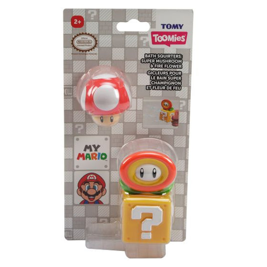 Toomies Super Mario Squirters Mushroom & Fire Flowr
