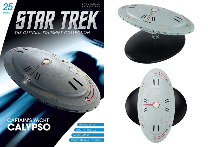 Captain’s Yacht Calypso Shuttlecraft Model Die Cast Ship (Eaglemoss / Star Trek), close-up detail