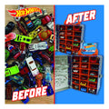 Hot Wheels Tin Car Storage Case - Blue - Image