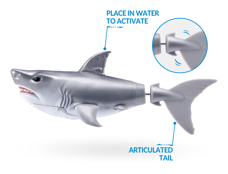 Robo Alive Water Activated S1 Swimming Shark 2 Pack - Image