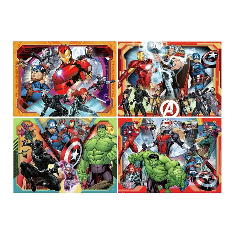 Marvel Avengers 4x 100 Piece Jigsaw Puzzles