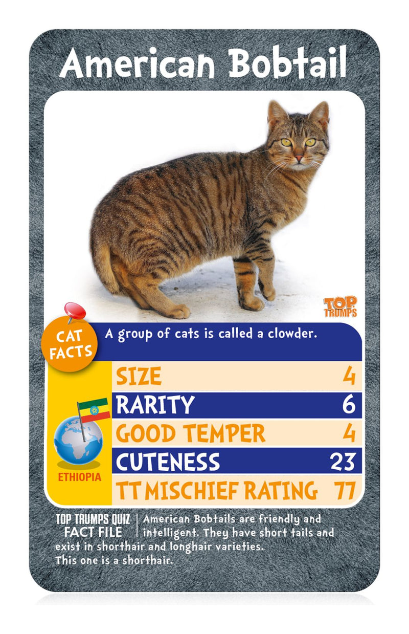 Cats Top Trumps Card Game - Image