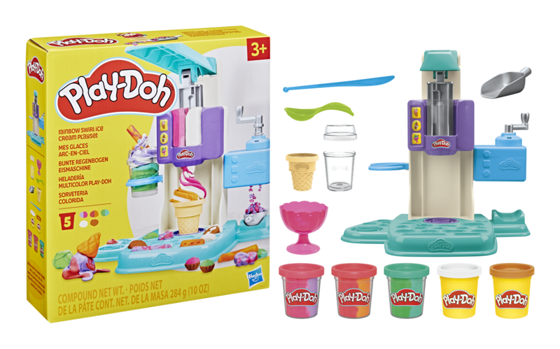 Play-Doh Rainbow Swirl Ice Cream Playset - Image