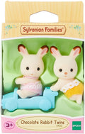 Sylvanian Families Chocolate Rabbit Twins Toy Playset for Age 3 and Up collectible from Curious Minds